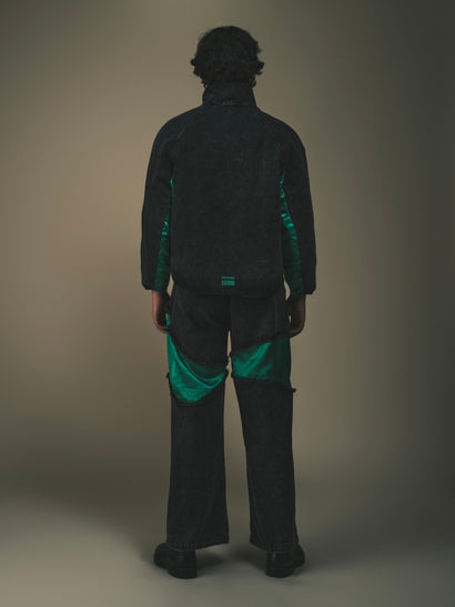 DAWANG | TSINGTAO x DAWANG Deng Denim/Brocade Patch Pants