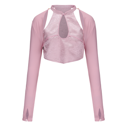 DAWANG | Yao Keyhole Detachable Sleeves Top