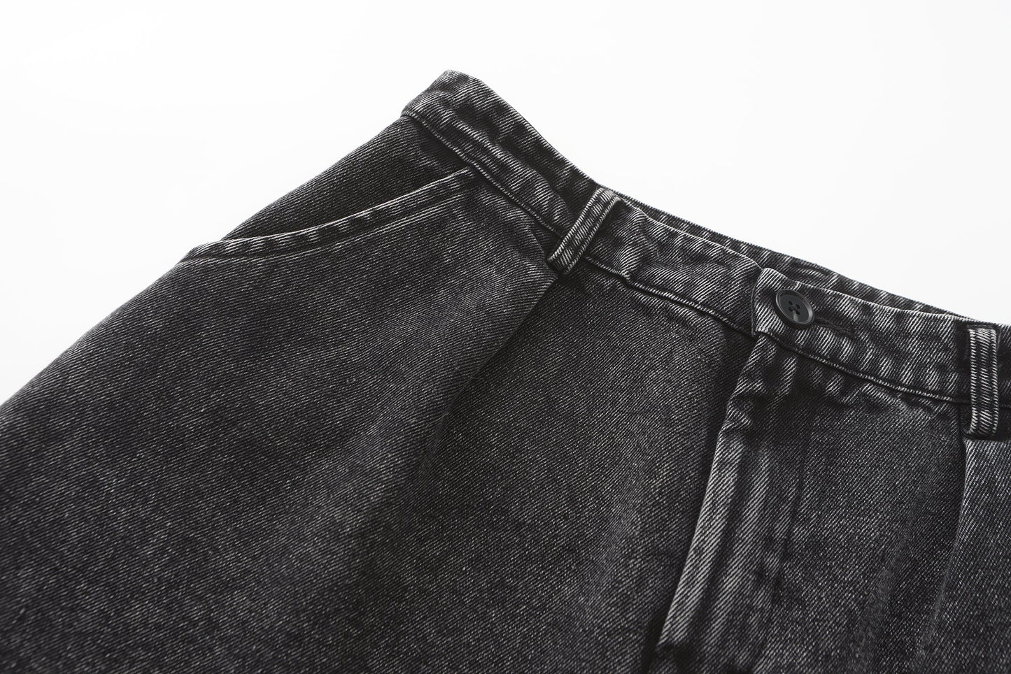 DAWANG | Deng Denim/Brocade Patch Pants