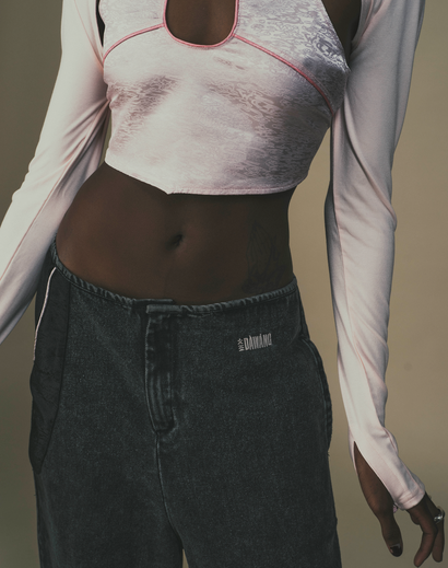 DAWANG | Yao Keyhole Detachable Sleeves Top