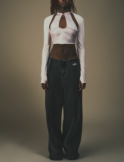 DAWANG | Yao Keyhole Detachable Sleeves Top