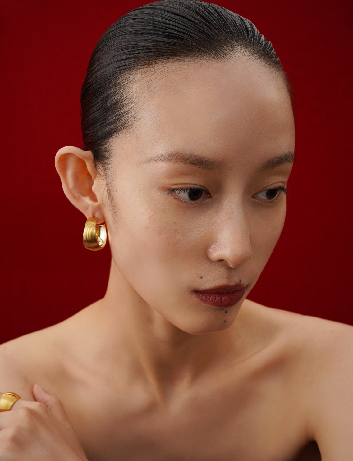 Herherlin | Corrugated Ribbon Ear Loops