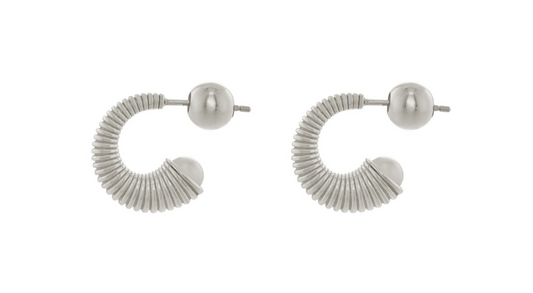 Herherlin | Ripple hoop Pearl Earrings