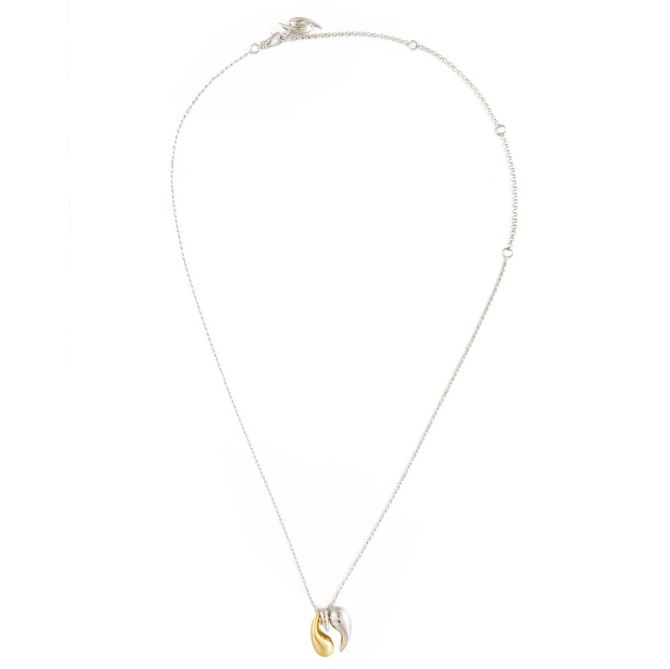 Herherlin | Waterdrop duo color Medium Necklace
