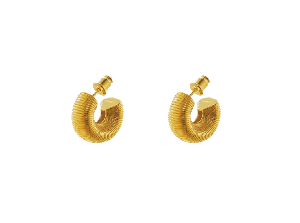 Herherlin | Small Ripple hoop Earrings