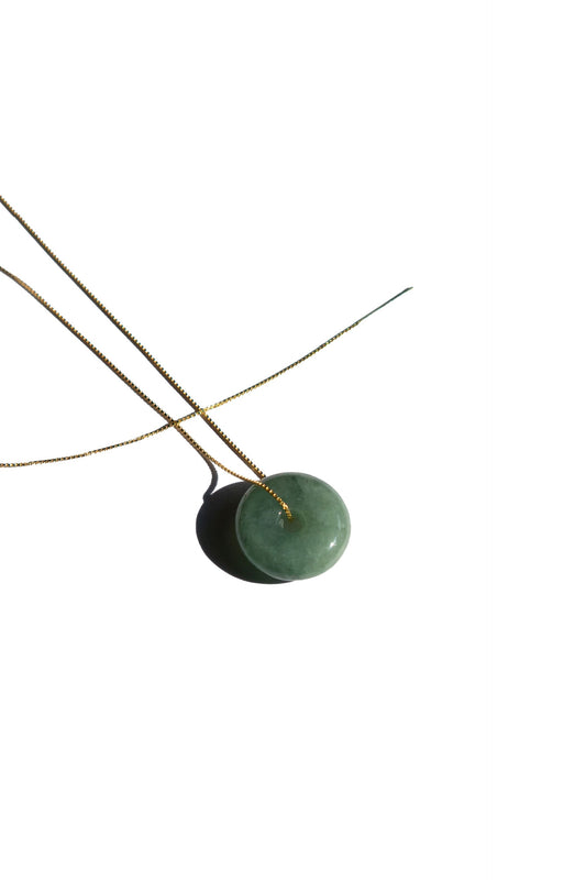 Seree | Button — Jade Pendant Necklace
