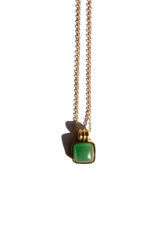 Seree | Puzzle — Jade Stone Pendant Necklace