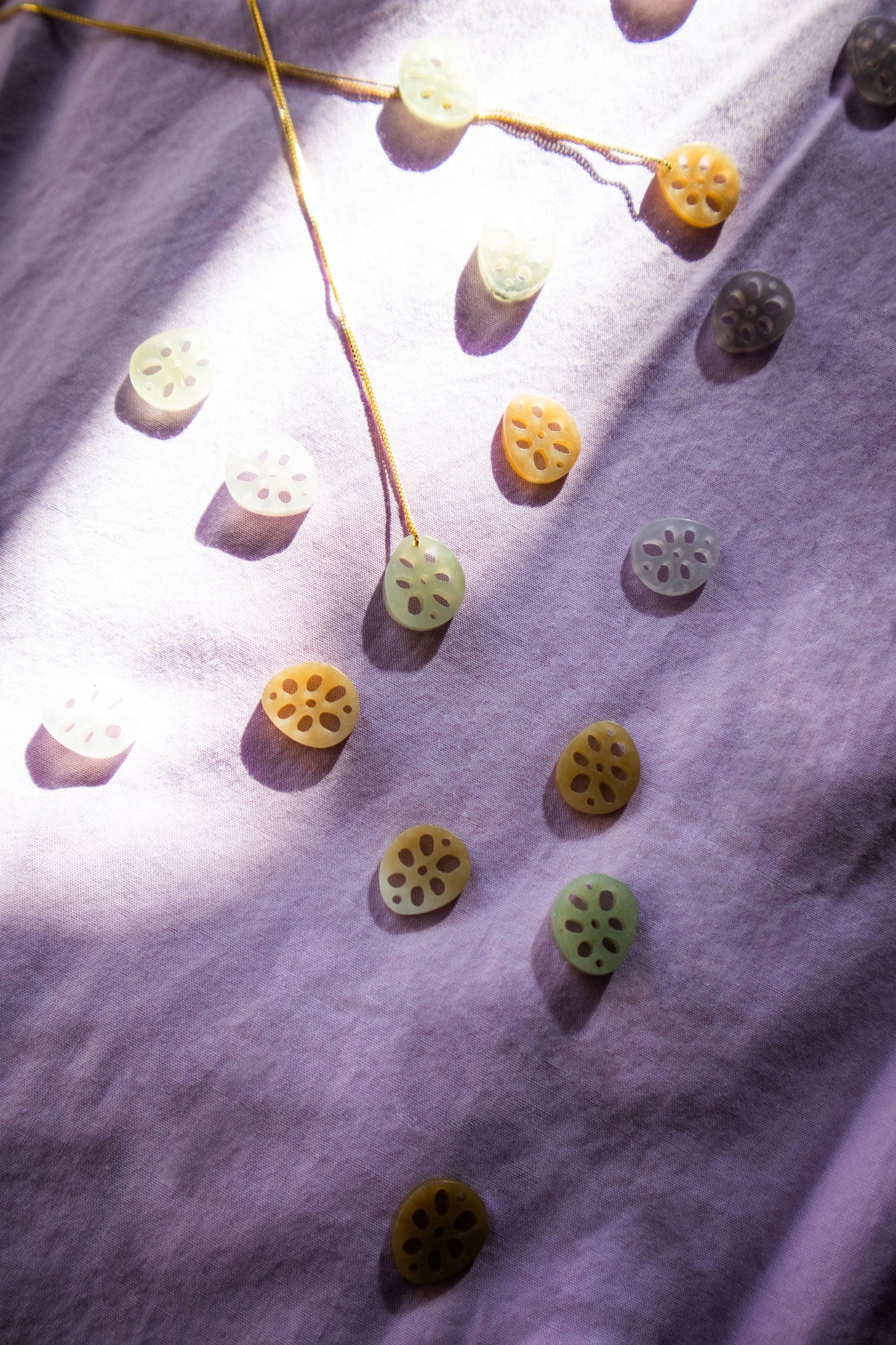 Seree | Lotus Root Jade Pendant Necklace