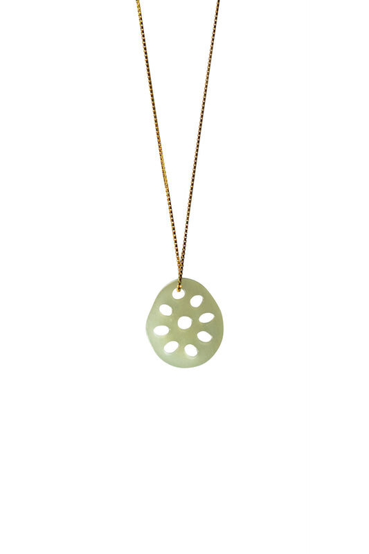 Seree | Lotus Root Jade Pendant Necklace