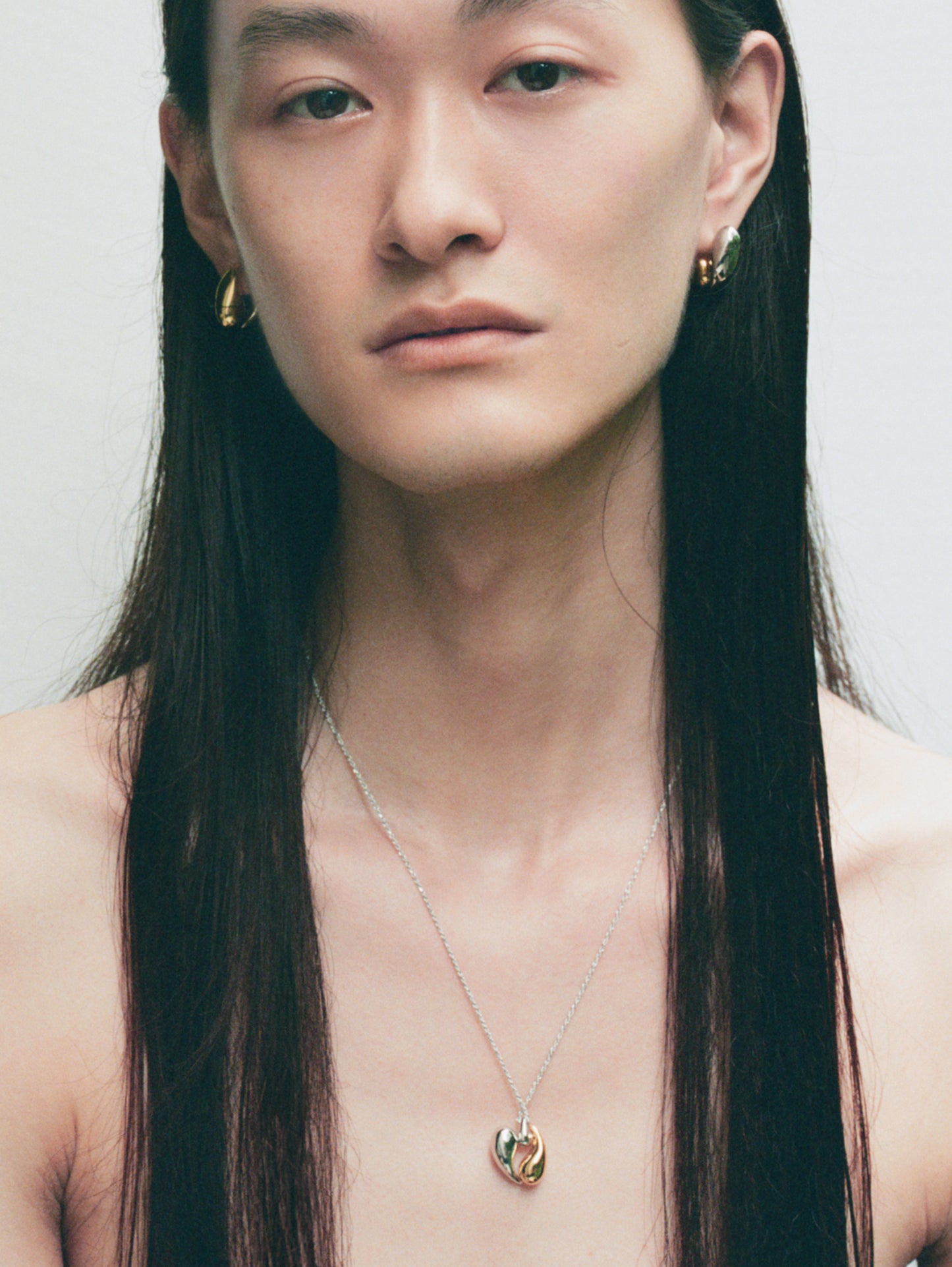 Herherlin | Waterdrop duo color Medium Necklace