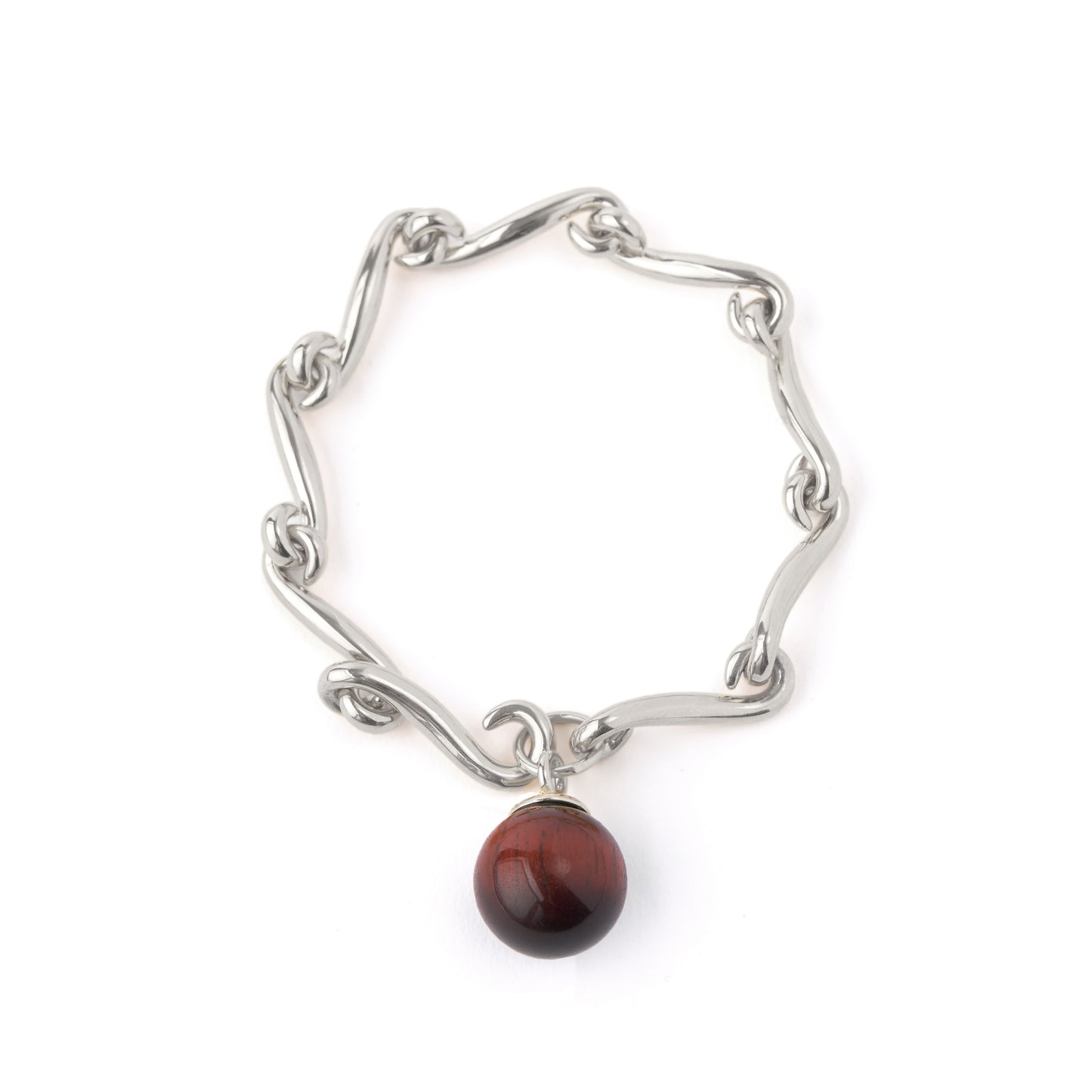 Herherlin | Red Tiger Eye Stone Beaded Bracelet