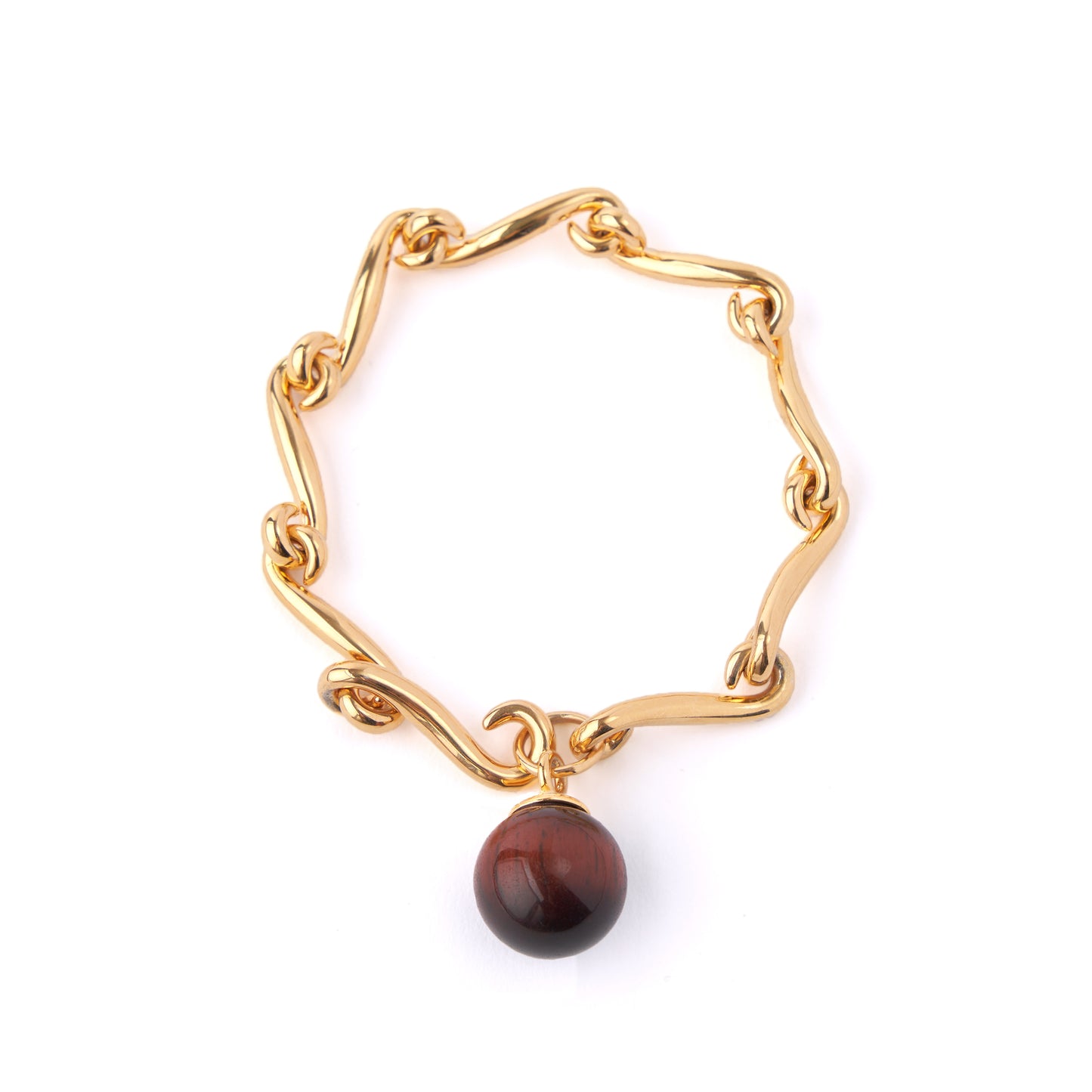 Herherlin | Red Tiger Eye Stone Beaded Bracelet