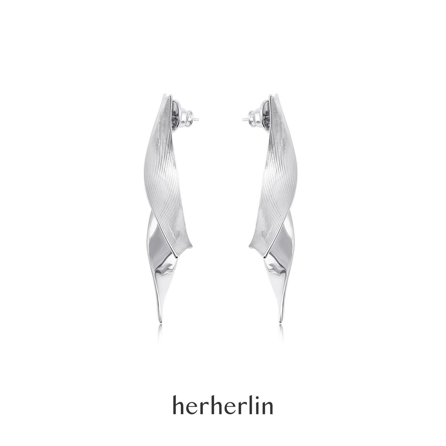 Herherlin | Corrugated Ribbon Earrings