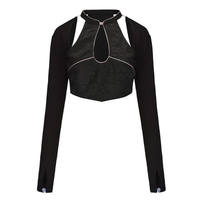 DAWANG | Yao Keyhole Detachable Sleeves Top