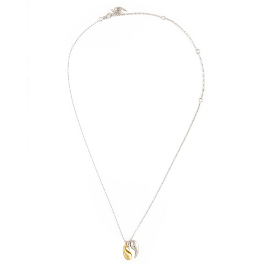 Herherlin | Waterdrop duo color Medium Necklace
