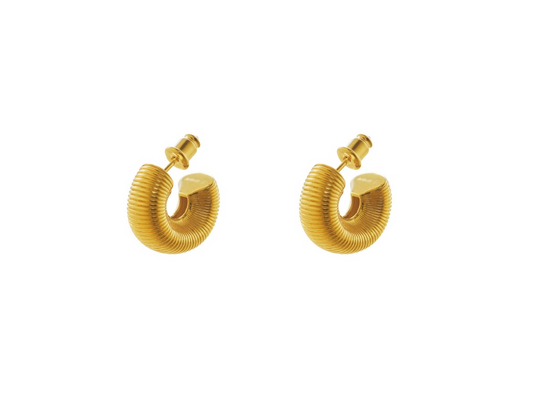Herherlin |  Small Ripple hoop Earrings