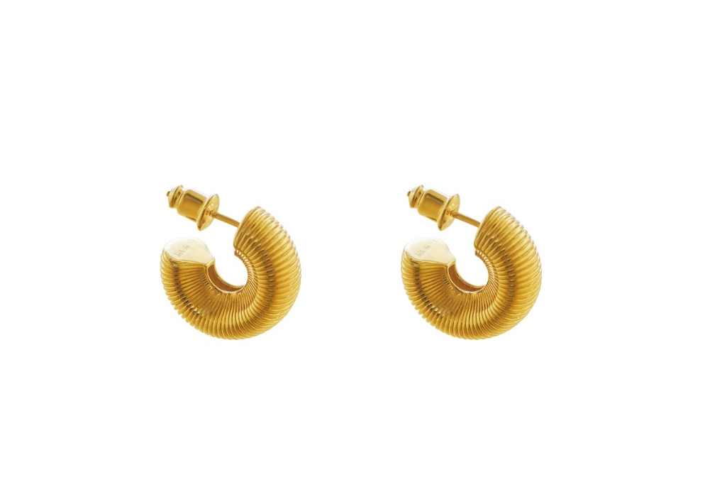 Herherlin |  Small Ripple hoop Earrings