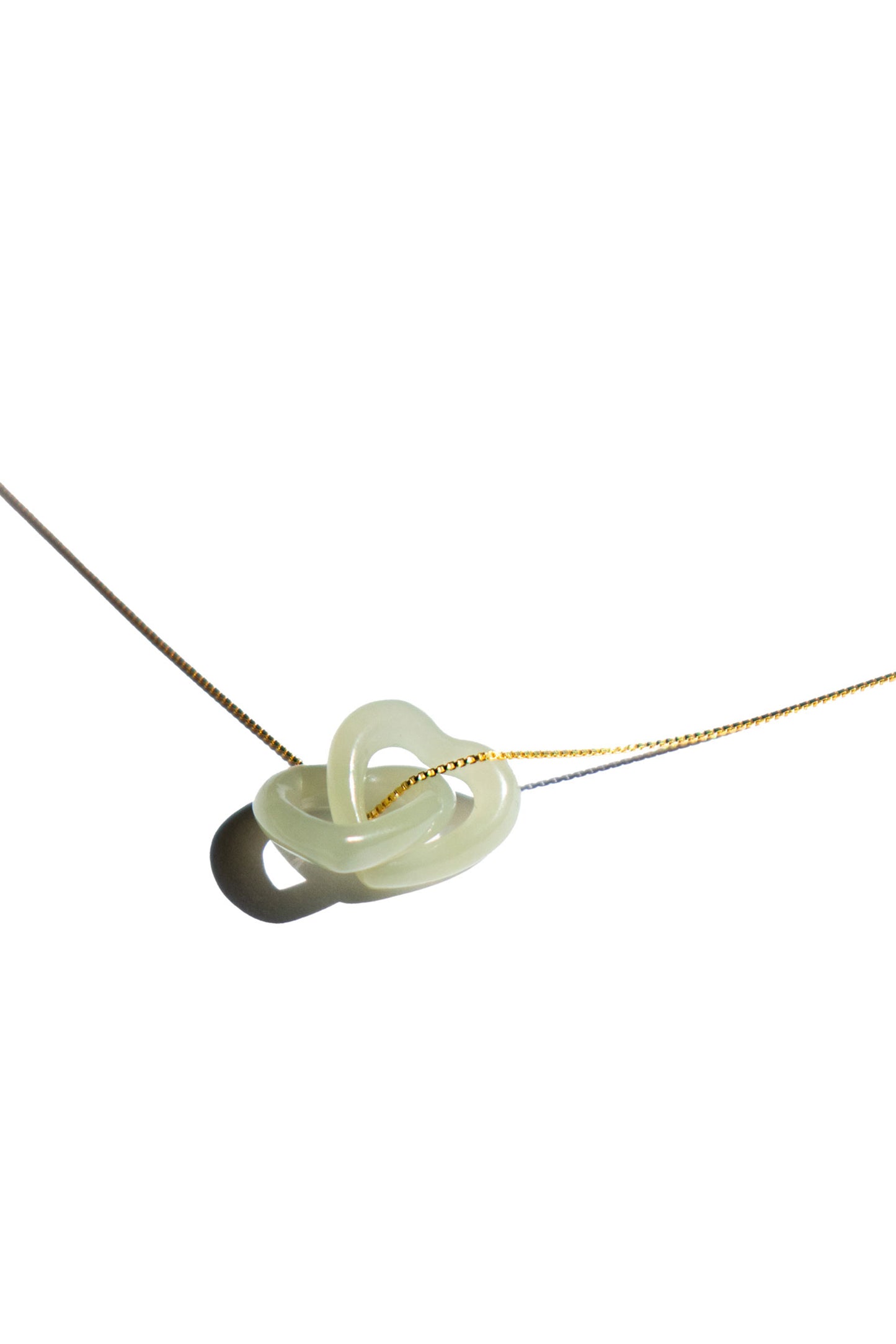 Seree | The Hearts — Interlocking Jade Pendant Necklace