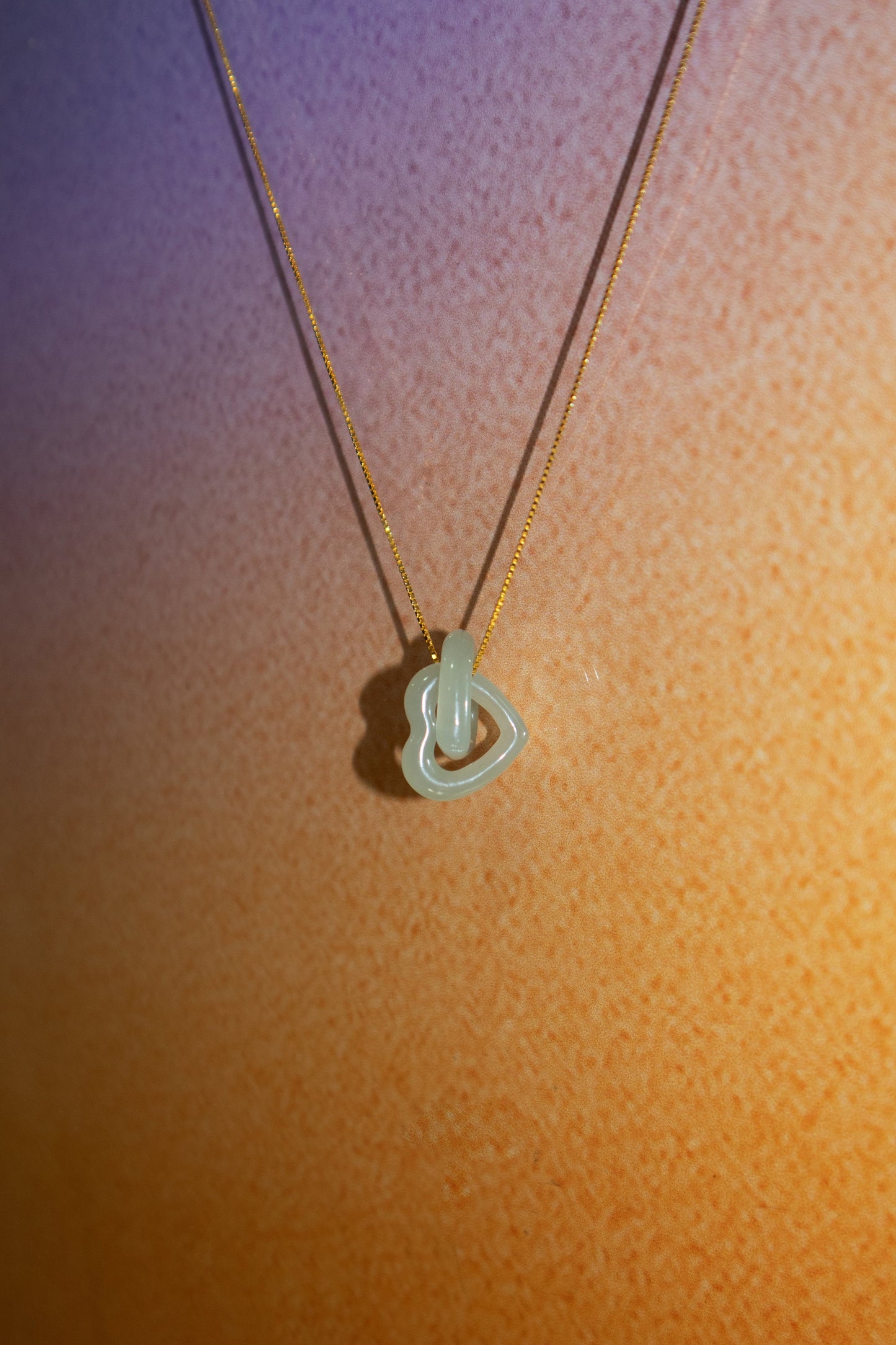 Seree | The Hearts — Interlocking Jade Pendant Necklace