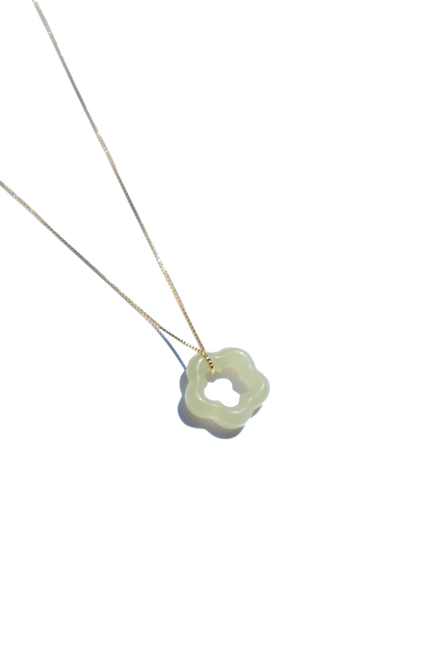 Seree | Plum Blossom — Green Jade Pendant Necklace