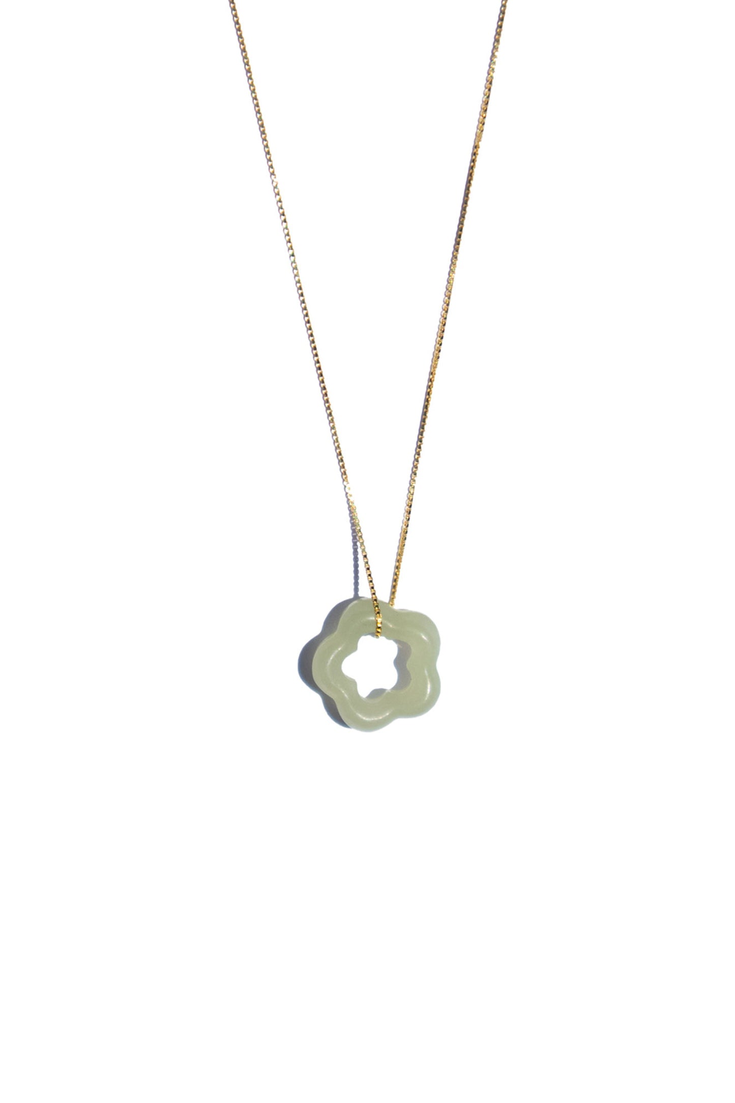 Seree | Plum Blossom — Green Jade Pendant Necklace